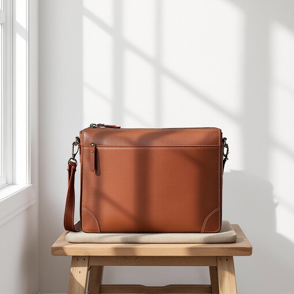 Lisbon Leather Briefcase